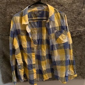 Natural reflections, large button up 100% cotton